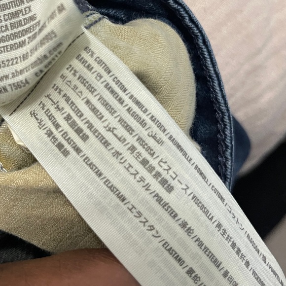 Abercrombie & Fitch Womens Jeans Size 27 Blue Super Skinny Low RiseDenim Bottoms - Picture 7 of 11